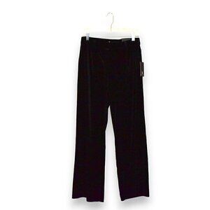 JL Jules & Leopold Wide Leg Pull On Velour Pants Black Size S